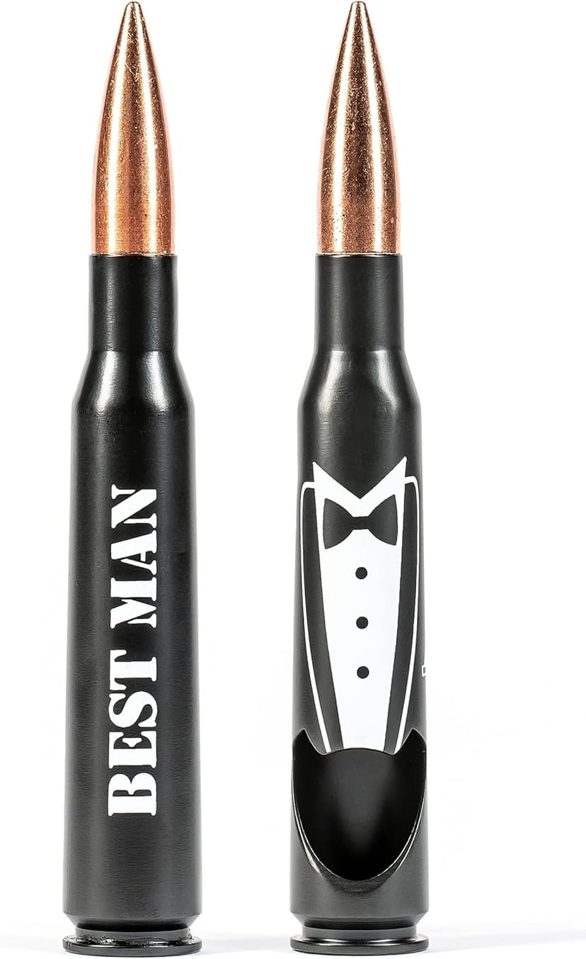 Best Man Gifts for Wedding - Engraved ‘BEST MAN' 50 Cal Bottle Opener I Best Man Proposal Gift I Will You Be my Best Man Gifts