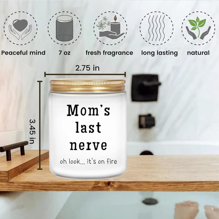 Lacrima Gifts for Mom - Birthday Gifts for Mom from Daughter Son, Lavender Candle