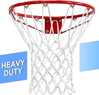 Basketball Net Outdoor,(7.16 oz) 12 Loops Professional Heavy Duty Basketball Net Replacement,All Weather Anti Whip,Suitable for Outdoor Standard Basketball Hoop