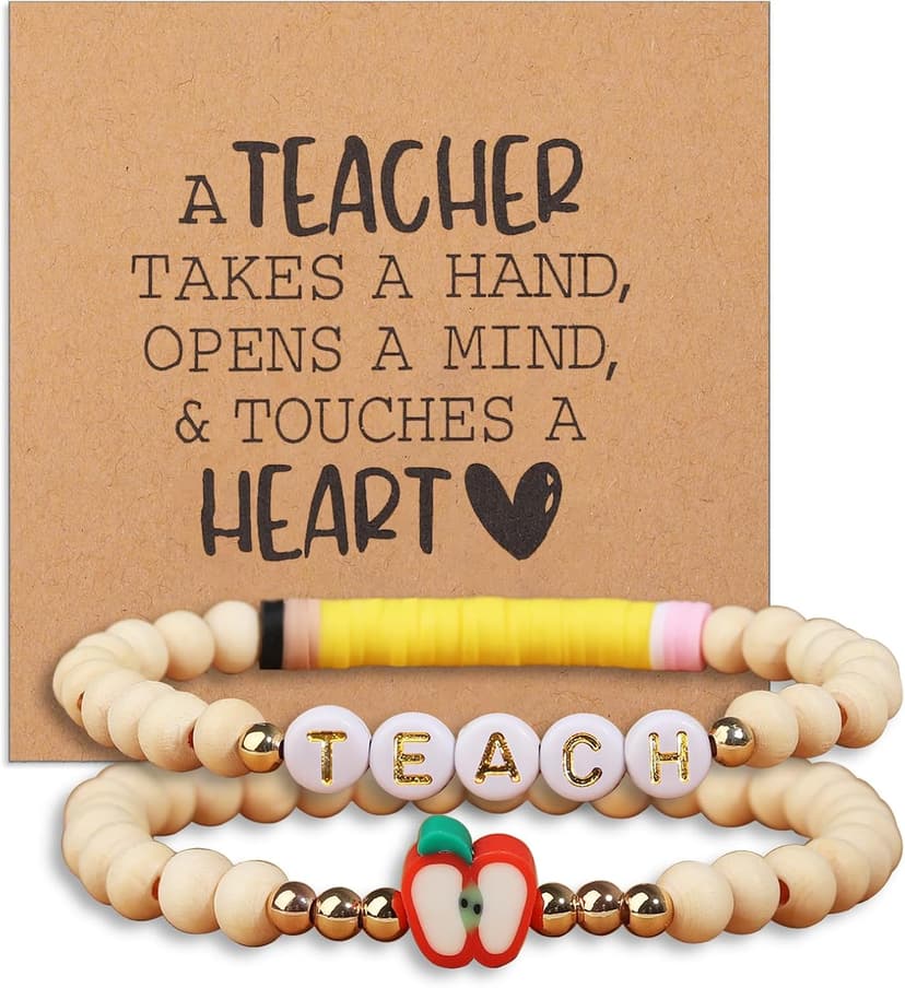 Korotho Teacher Appreciation Gifts for Women, Teacher Bracelets Thank You Gift End of The Year Teachers Appreciation Bracelet Must Have Present from Student