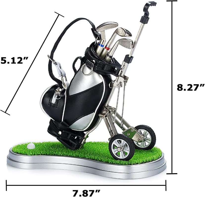 Gifts for Men, Golf Pen Holder Desk Accessories for Men Women Golfers, Birthday Graduation Gifts for Him Her, Dad Gifts for Dad Husband from Daughter Son Wife, Funny Home Office Decor Gadgets for Boss