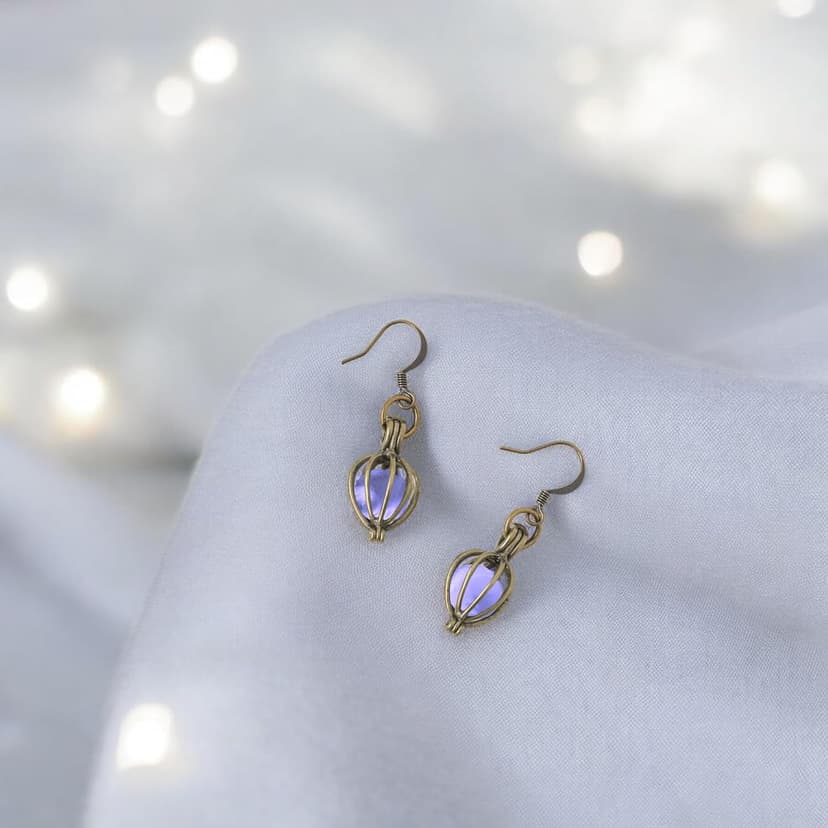 Bottled Up Designs Handmade Brass Drop Earrings, Sterling Silver, Eco Friendly, Recycled Vintage Bottles, Made in USA, Birthday Gifts, Mothers Day, Women, Anniversary