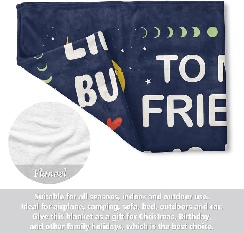 Niyewsor Best Friend Birthday Gifts for Women, Friendship Gifts for Women, Soul Sister, BBF, Bestie, Gift for Friends Female, to My Friend Blanket, 60"x50"
