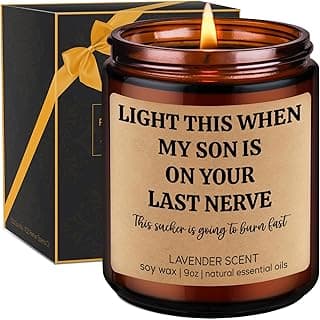 GSPY Scented Candle, Daughter in Law Gifts - Christmas, Birthday Gifts for Daughter in Law, Sons Girlfriend - DIL Present from Mother in Law - Funny Wedding, Bridal Shower Presents for Future New DIL