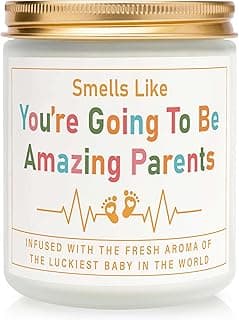 AceThrills Gender Reveal Gifts, New Parents Gift for Couples, Pregnancy Gifts for First Time New Mom Dad Gift - 7 Oz Lavender Scented Candle