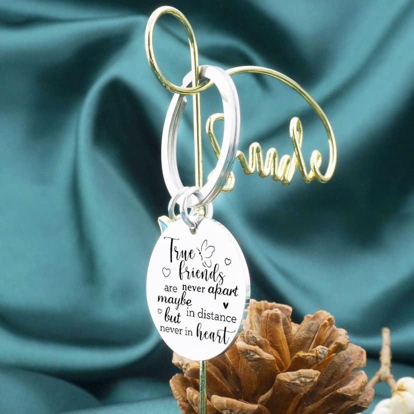 Friends Keychain Friendship Gifts For Women Bff Bestie Best Friend Birthday Gifts for Women Long Distance Gift For Woman Friend Female Best Friends Birthday Christmas Gift Small