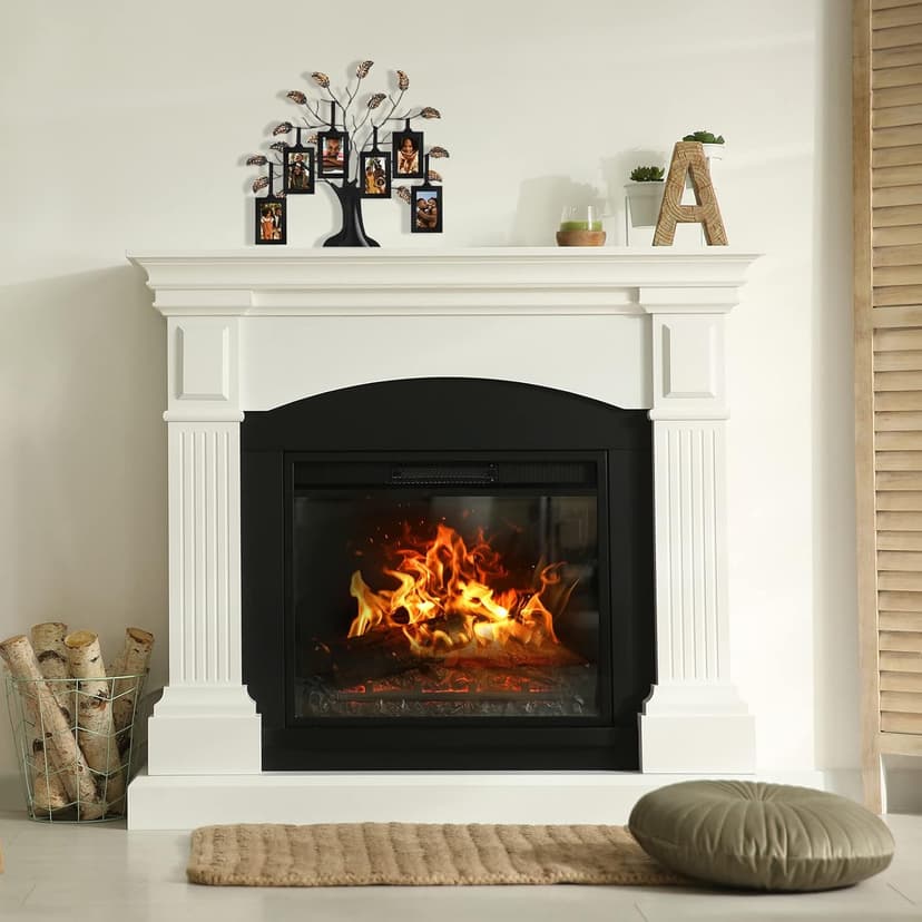 Americanflat Family Tree Picture Frame - Includes 6 Hanging 2x3 Picture Frames - Adjustable Ribbon Tassels - Ideal as Mother’s Day Gifts, Birthday Gifts, or Christmas Decor - Black and Bronze