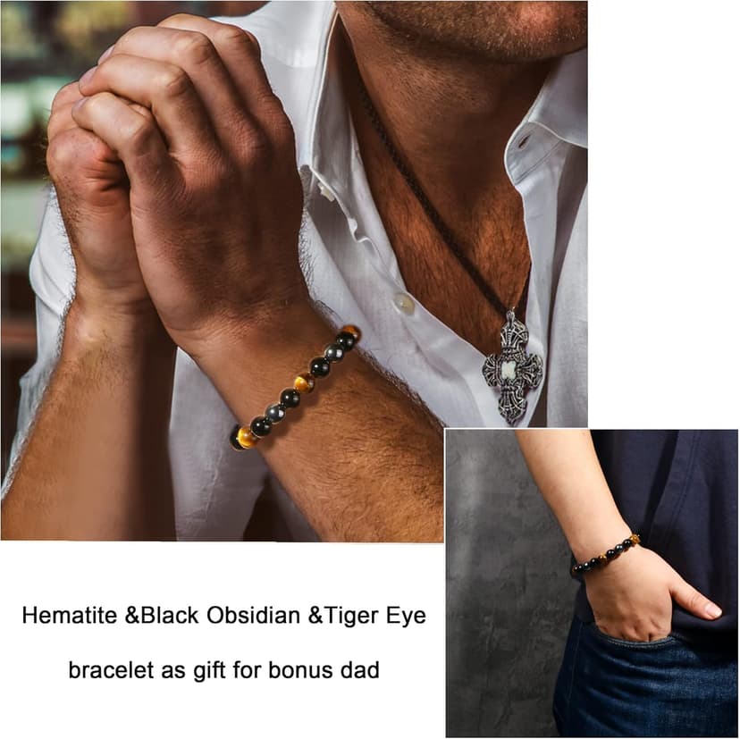 Sereney 9 10 11 12 13 15 16 18 21 30 40 50 60 Year Old Birthday Gifts for Him Boys, Handmade Triple Protection Bracelets as Adjustable National Boyfriend Day Bracelets for Boys Son Grandson Dad Man