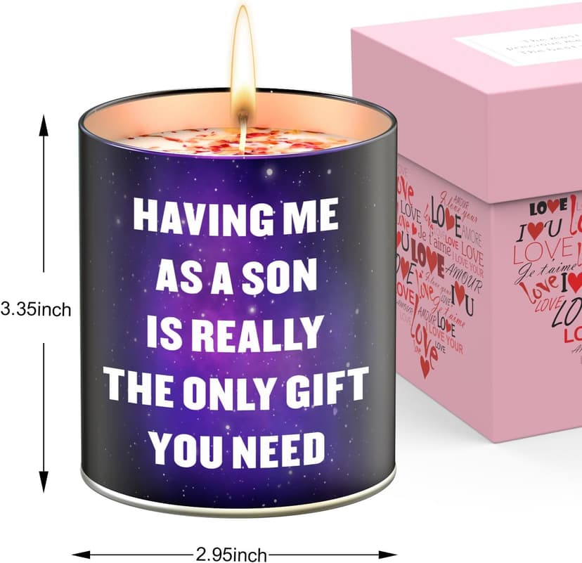 Mothers Day Gifts from Son,Gifts for Mom from Daughter, Son, Kids-Unique Mom Gift Ideas,Mama Candle, Dad Birthday, Gardenia Scented Candles