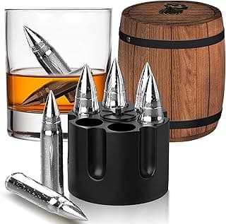 Gifts for Men Dad, Whiskey Stones, Him Husband Boyfriend Gifts for Birthday Anniversary Christmas, Unique Wedding Housewarming Gifts for Men Who Have Everything, Cool Stuff Gadgets for Dad Grandpa