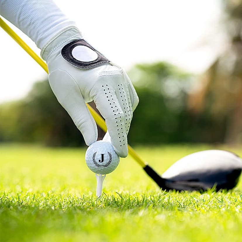 Xeiwagoo Golf Gifts for Men, Unique Initial on Personalized Golf Balls (6 Balls)