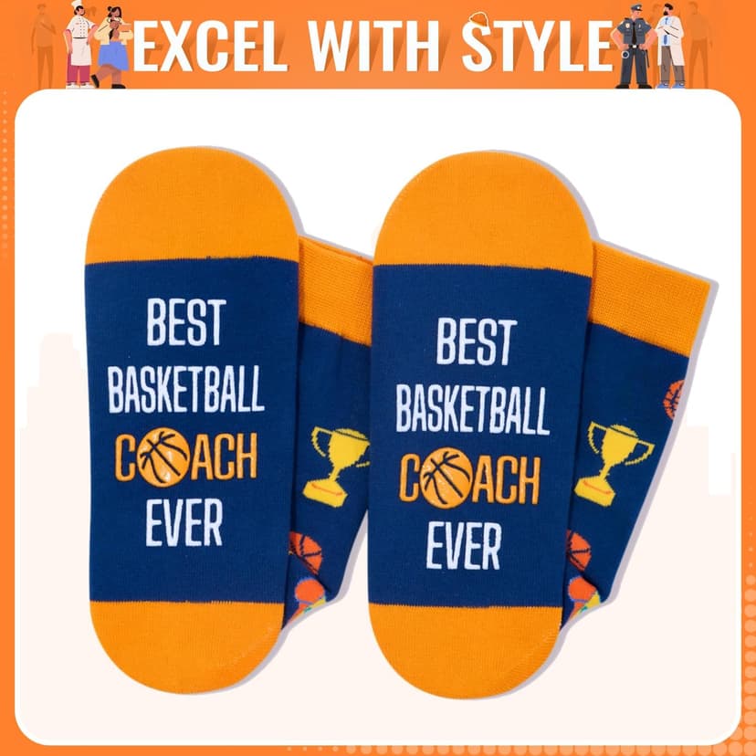 Zmart Appreciation Gifts Ideas - Socks for Coach Police School Bus Driver Chef Lawyer