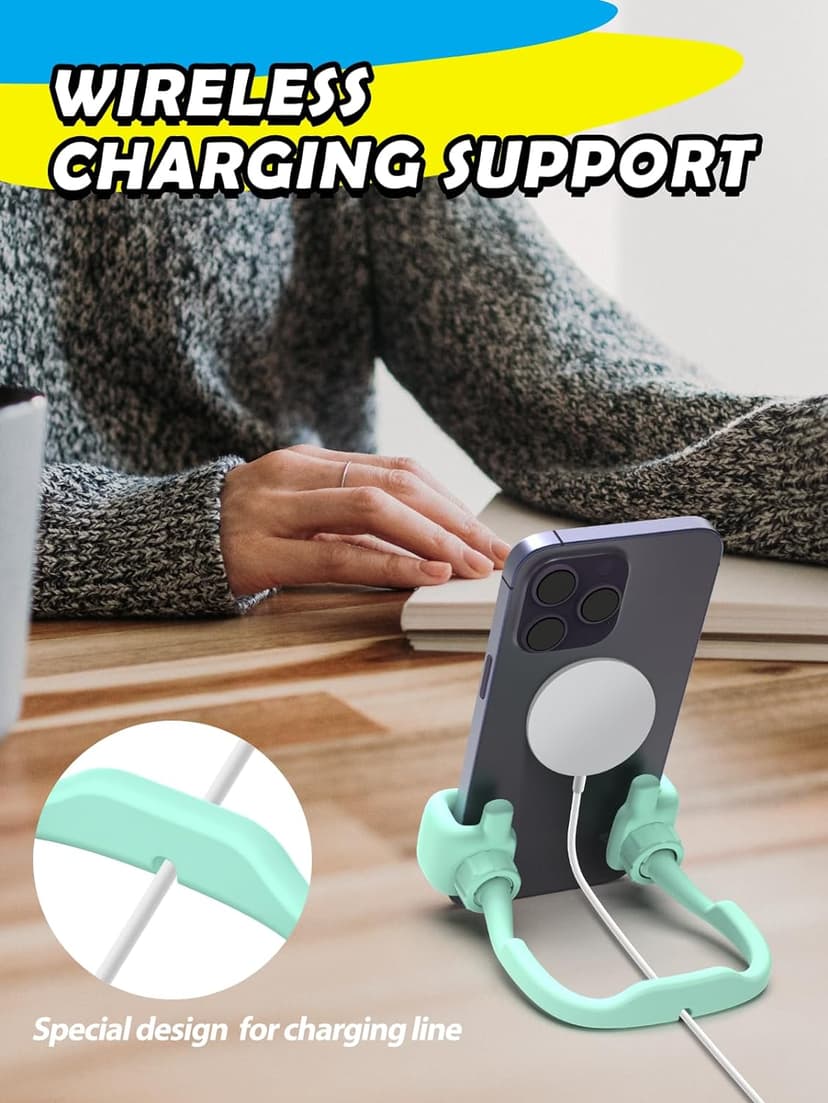 Stocking Stuffers for Teens Girls Boys Adults Cell Phone Stand: UPGRADE Adjustable Thumbs Up Lazy Phone Holder for Desk Cool Gadgets Fun Birthday Gift Ideas for Kids Teenager Women Gifts for Christmas