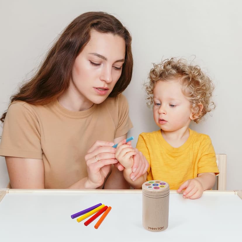 Montessori Toys for 1+ Year Old, Toddler 18 Month Old Toy Color Sorting Preschool Learning Activities, Fine Motor Skills Sensory Toys for Toddlers 1-3, 1 2 3 Year Old Girl Boy Baby Gifts