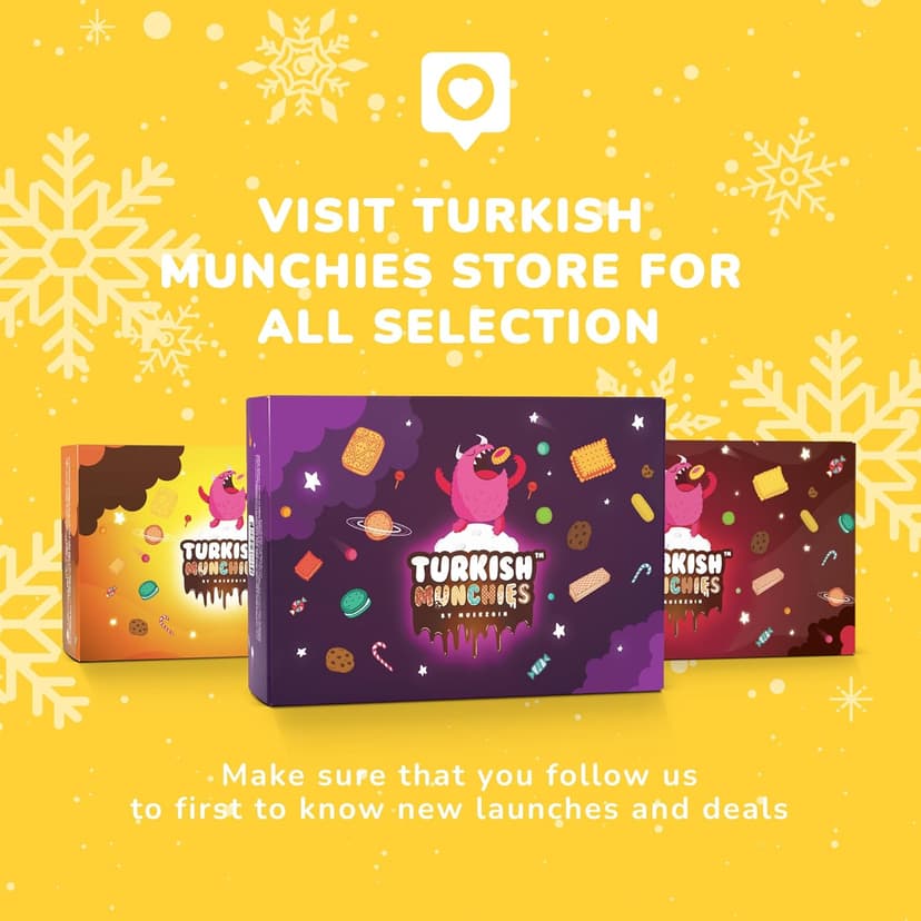Midi International Snack Box | Premium Exotic Foreign Snacks | Unique Snack Food Gifts Included | Try Extraordinary Turkish Snacks | Candies from Around the World | 12 Full-Size + 1 Bonus