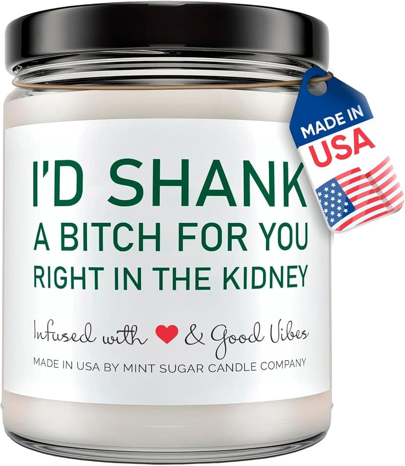 Best Friend Candle - Sister Candle - Funny Birthday Gifts for Women - Hand Poured in The USA - 9 oz - Bestie Gift - Cotton Wick, Cute Christmas Friendship Gifts Ideas, Valentines Day