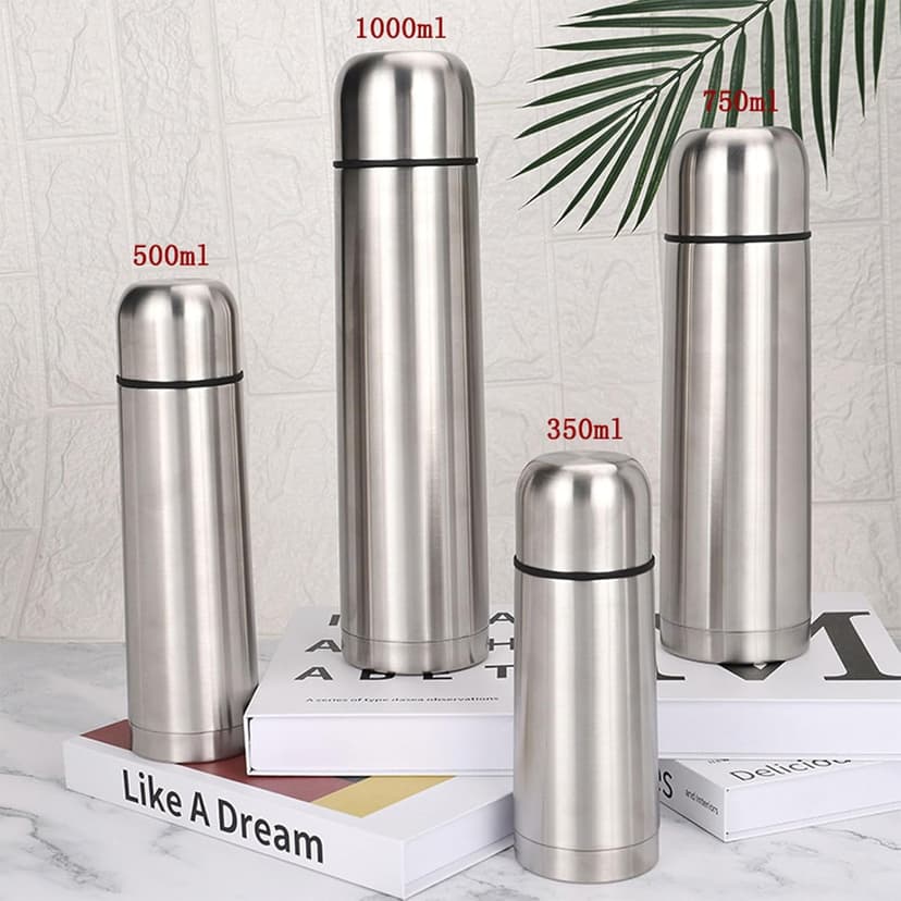 Insulated Thermal Bottle With Cup Stainless Steel Coffee Flask For Hot And Cold Drink,Vacuum Insulated Tumbler Water Bottle,Double Walled Sport Travel Mug (350ml)