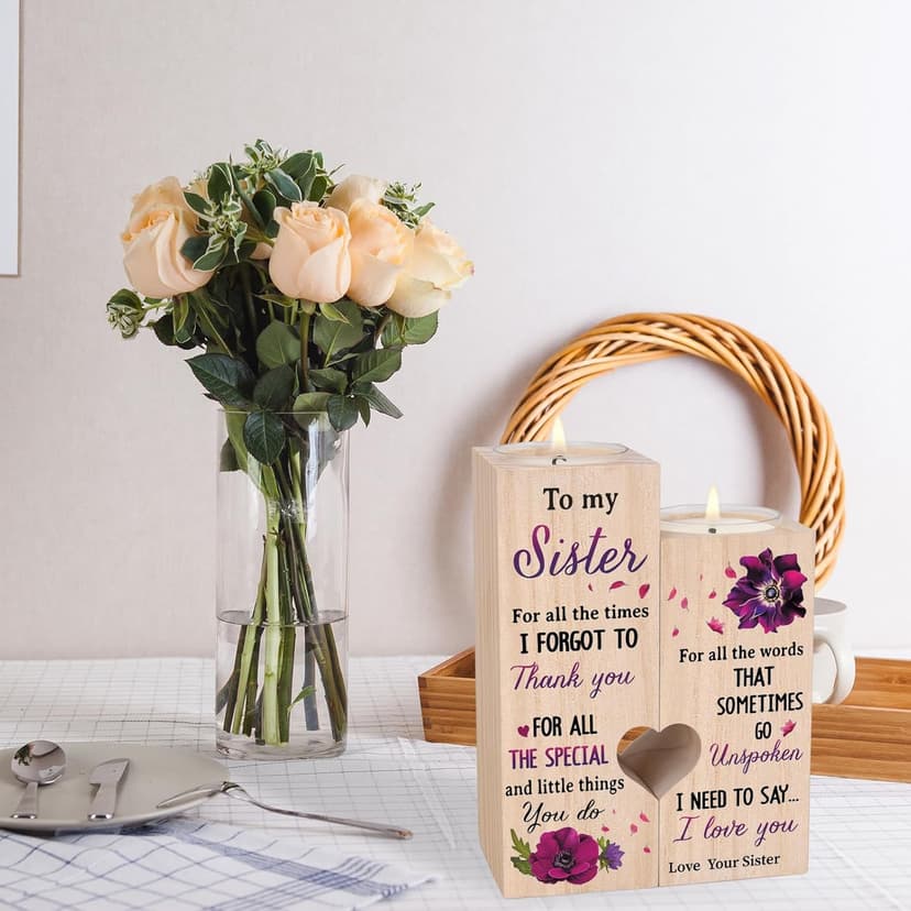 Sisters Gifts from Sister, Unique Birthday Gifts for Sisters, Best Sister Gift Ideas for Christmas Thanksgiving, Personalized Thank You Gifts