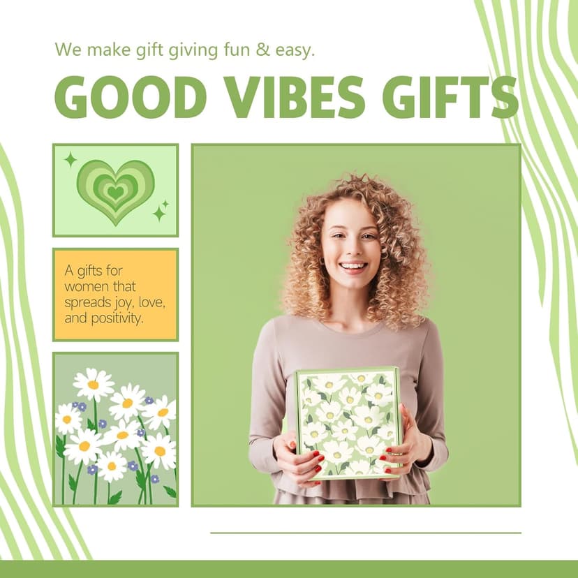 Gift Baskets for Women, 11pcs Unique Happy Birthday Gifts for Women, Best Inspirational Get Well Christmas Ideas Box w/ Daisy Cup Her Teen Girl Sister Friend Friendship Mom - BRIGHTEN UP HER DAY!