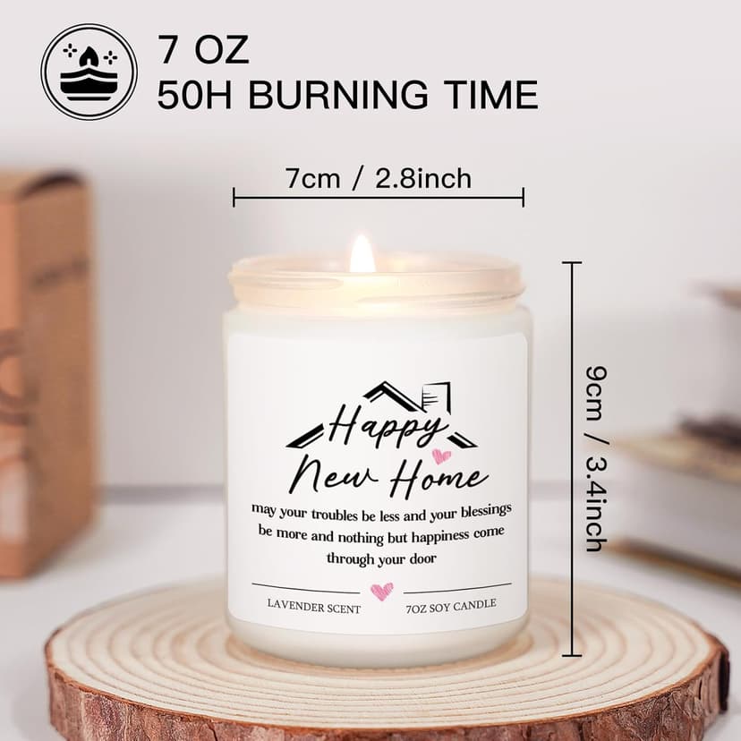 House Warming Gifts New Home Housewarming Gifts for Women Men Friend New Home Gift Ideas Cool New Homeowner Gift House Warming Apartment Party Decor Closing Presents for Home Buyers Scented Candle