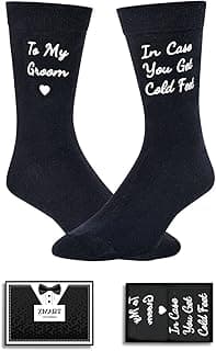 Zmart Wedding Gifts for Groom - Wedding Socks for Men, Engaged Socks, Groom Gifts from Bride