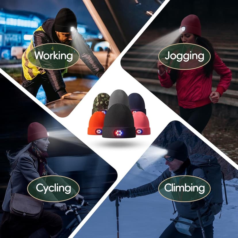 Unisex Beanie with The Light, Gifts for Men Women Husband Him