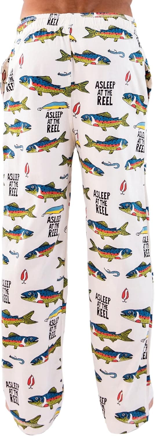 Lazy One Funny Ocean Pajama Pants For Men, Men's Separate Bottoms, Lounge Pants, Fishing PJs