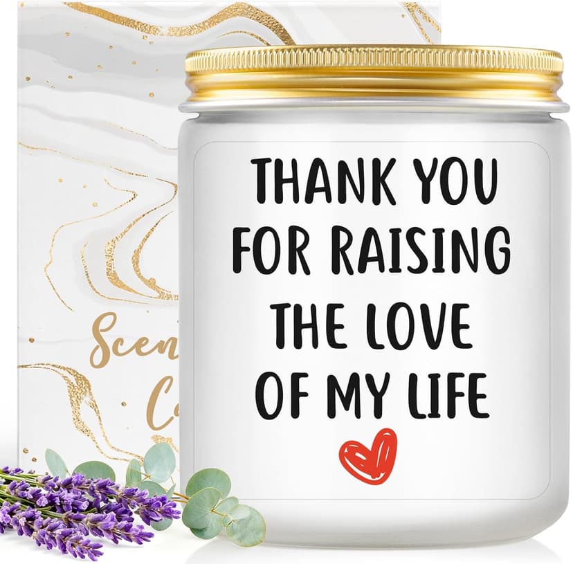 Best Christmas Gifts for Mother in Law Gifts from Daughter Son in Laws - Birthday Gift for Boyfriends Mom, Future Mother in Law Gift Wedding, Lavender and Eucalyptus Scented Candle