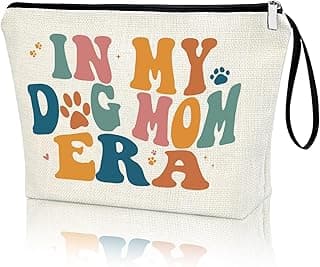 Dog Mom Gifts Makeup Bag IN MY DOG MOM ERA Singer Fans Inspiration Merchandise Travel Cosmetic Zipper Bag Dog Lover Gifts for Girls Women Gifts New Dog Owner