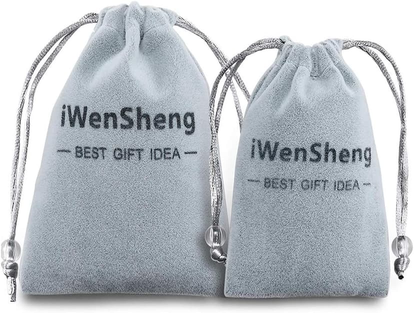 iWenSheng Parent Gifts from Daughter - Christmas Gifts for Parent, 2PCS Remember I Love You Mom Dad Keychain Set