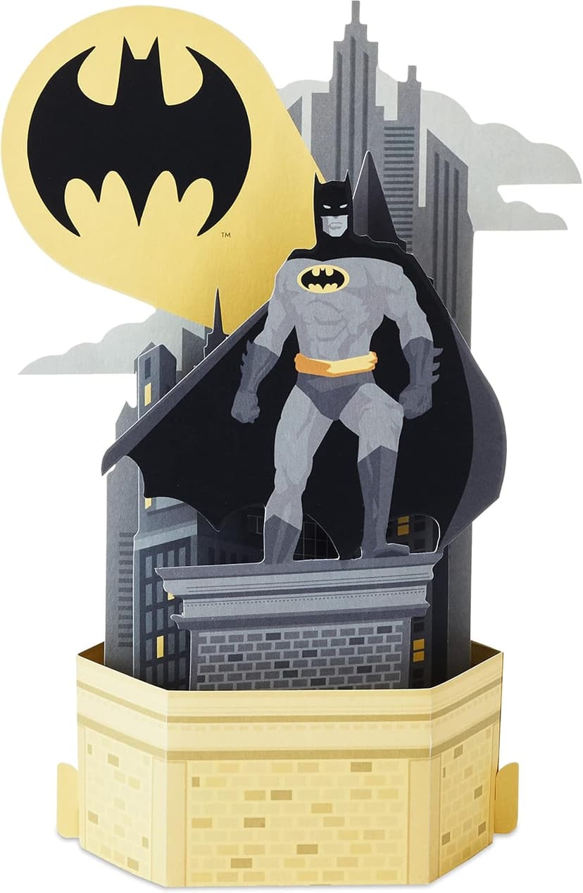 Hallmark Batman Pop Up Birthday Card for Him (Heroic Day) Paper Wonder 3D Card