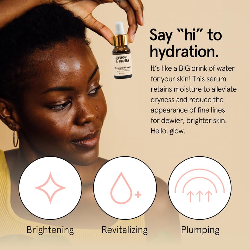 grace & stella Award-Winning Skin Care Set - Birthday Gifts for Women - Travel Essentials with Gold Eye Masks, Hyaluronic Acid Serum & Rose Spray - Bachelorette Party Favors, Teen Girl Gifts - Vegan