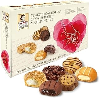 Matilde Vicenzi Pink Heart Gift Box Italian Cookies Assortment for Birthdays, Get Well and Thank you Gifting for Every Celebration - Kosher Dairy Gourmet Pastries - 32 oz (907g)