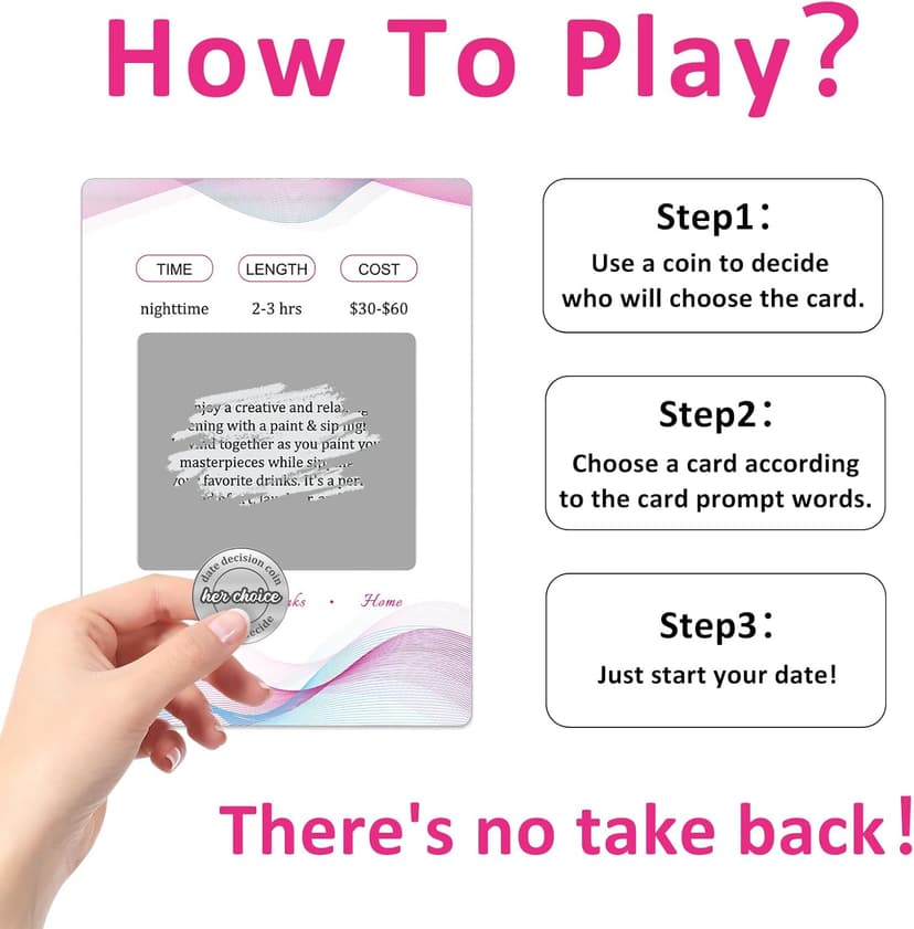 Couple Gifts and Valentine Day Gifts, Date Night Ideas Cards, 42 Romantic Scratch Off Date Card Gifts for Couples, Gifts for Girlfriend and Boyfriend, His or Her Gifts, Gifts for Wife, Husband