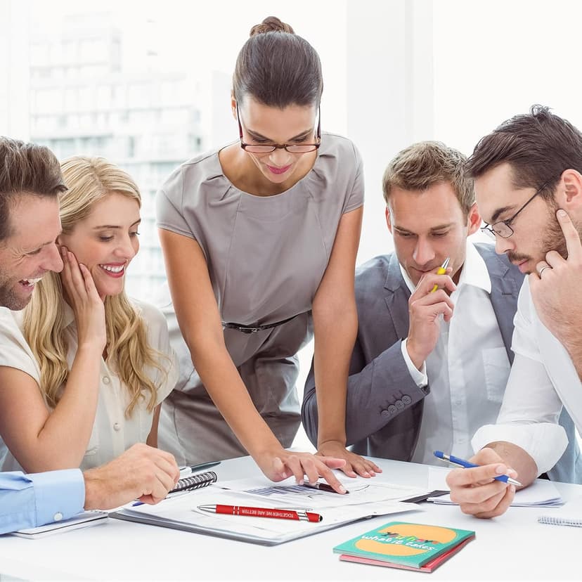 Geyee 24 Pcs Employee Sticky Notes with Funny Pens Fun Notepads for Adults Coworkers Nurse 3 x 4 Inch to Do List Notepads with Sayings Pen for Lab Week Gifts Teacher Office Supplies