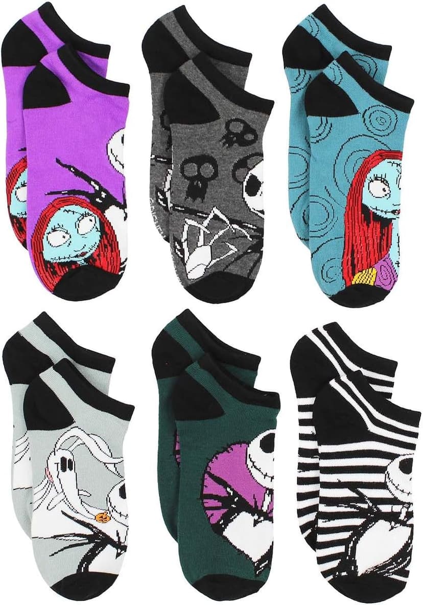 Disney Character Kids Adults 6 Pack Sock Set
