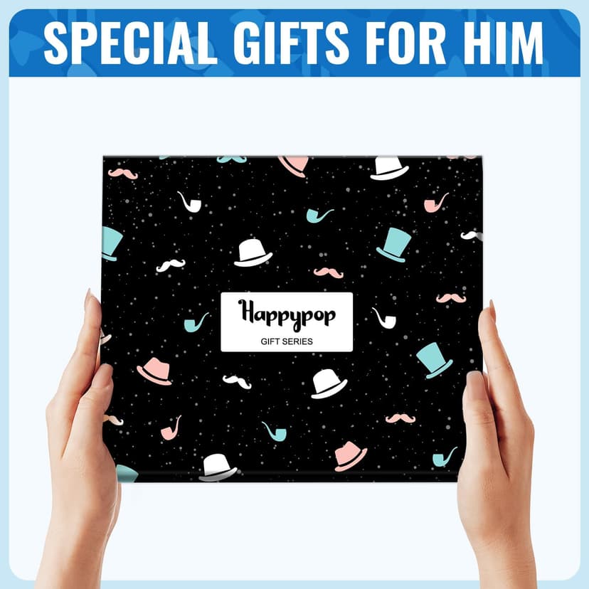 HAPPYPOP Awesome Gifts For Men - Cool Gifts For Son Brother Uncle Nephew Dad Husband, Funny Men Socks
