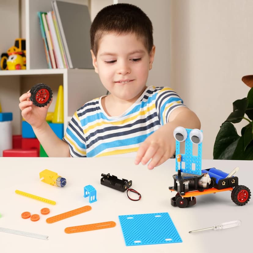 STEM Kits for Kids Crafts 6-8 8-12, Boys Gifts Toys for 6 7 8 Year Old Boy Birthday Gift Ideas, STEM Toys Crafts 6+ 7+ yr, Robotics Science Kits Activities Robot Building Age 8-10 9 10 11 12 13 14