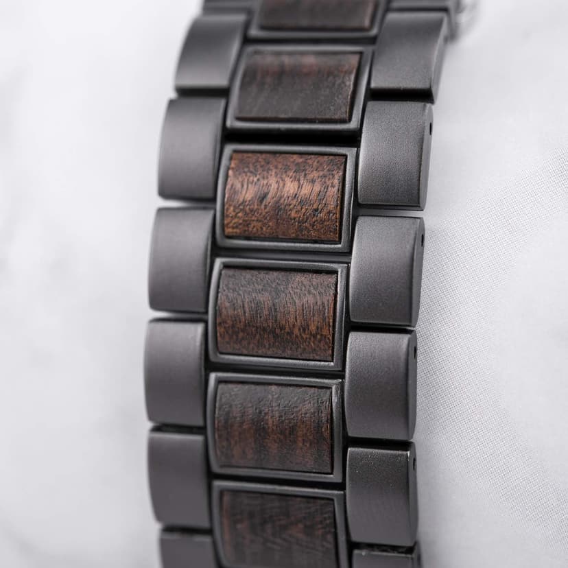 2win Engraved Wooden Watch for Boyfriend My Man Fiancé Husband Customized Personalized Wood Watches for Men Birthday Anniversary Personalized Watch