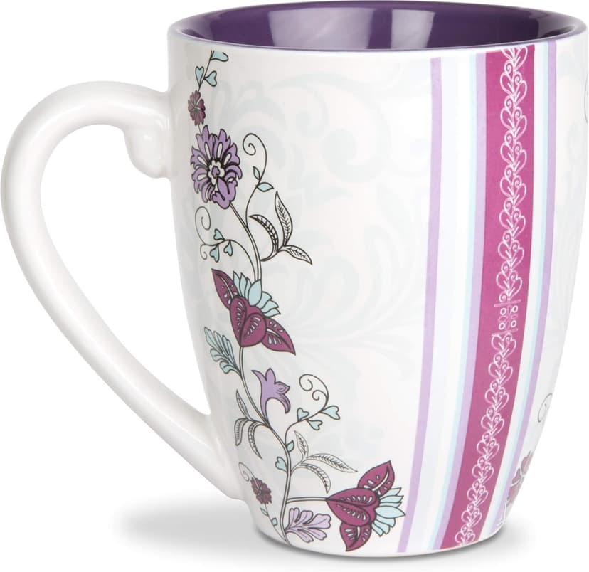 Pavilion Gift Company Mark My Words Sister In Law Floral Butterfly Coffee Tea Mug, Large, Purple,591 milliliters