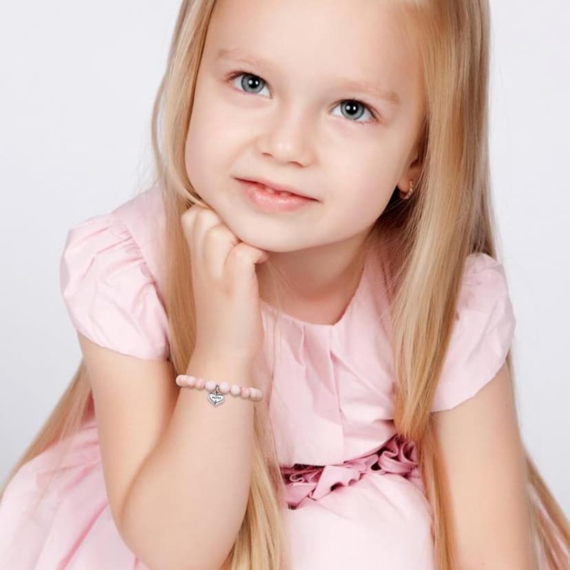 Sereney Birthday Gifts for Girls, Beaded Bracelets as 1 3 4 5 6 7 8 9 10 11 12 13 15 16 Year Old Birthday Gift, Adjustable Stone/Pearl Bracelet as Happy Birthday Gifts for Daughter Granddaughter Niece