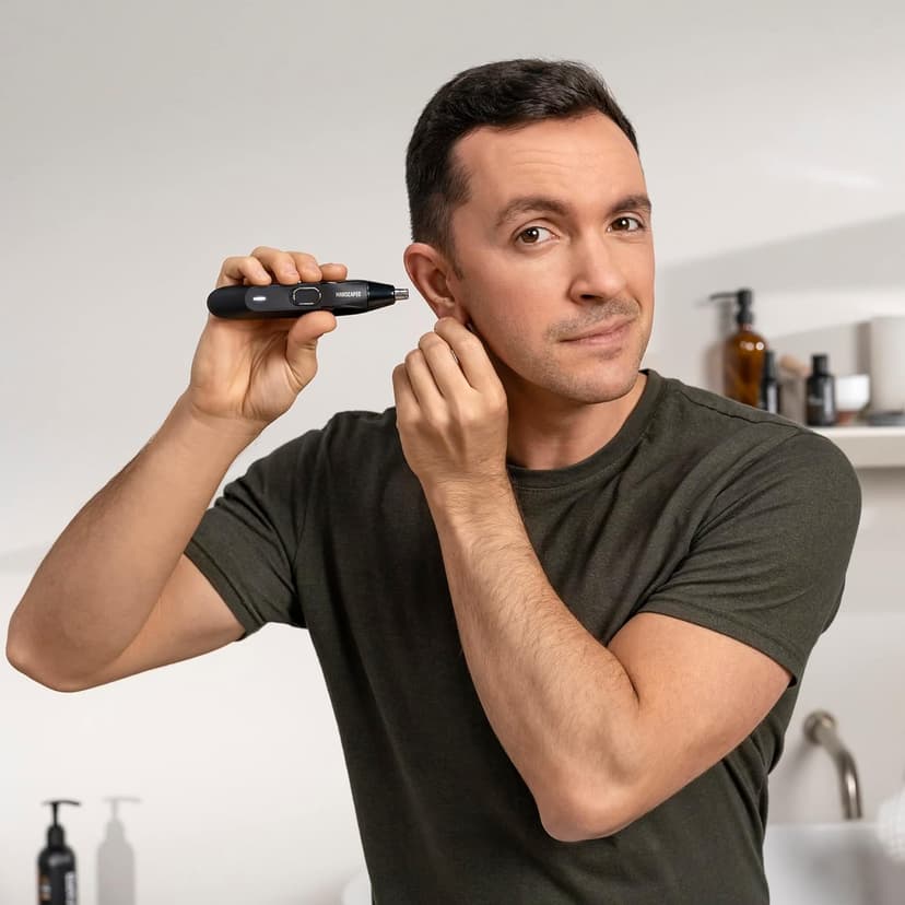 MANSCAPED MANSCAPED® The Weed Whacker® 2.0 Electric Nose & Ear Hair Trimmer – 7,000 RPM Precision Tool with Rechargeable Battery, Wet/Dry, Easy to Clean, Improved Stainless Steel Replaceable Blade