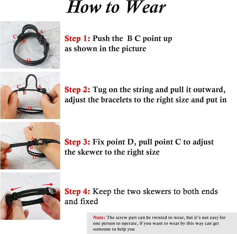 Sereney 9 10 11 12 13 15 16 18 21 30 40 50 60 Year Old Birthday Gifts for Him Boys, Handmade Triple Protection Bracelets as Adjustable National Boyfriend Day Bracelets for Boys Son Grandson Dad Man