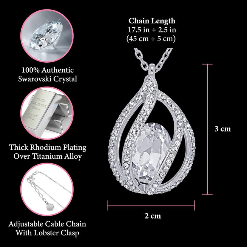 TRYNDI To My Daughter Necklace from Dad - Christmas Gifts for Daughter, Granddaughter, Daughter-In-Law, Women's Jewelry Gifts for Women Birthday, Valentine's Day, Mother's Day