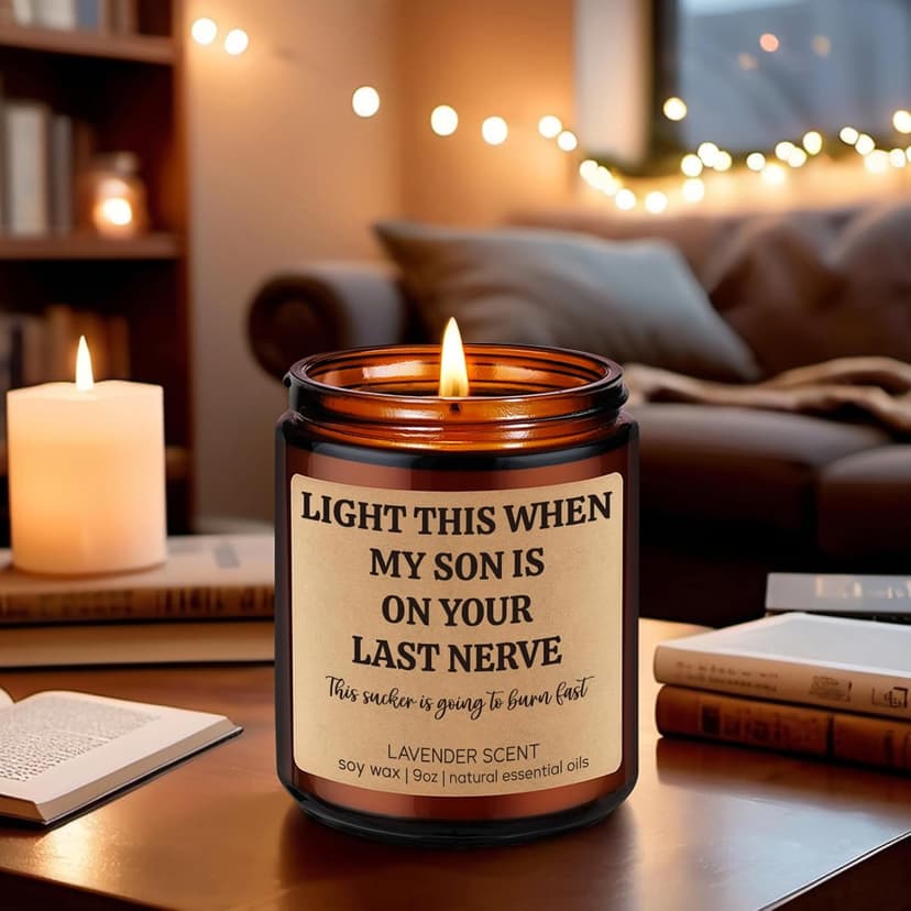 GSPY Scented Candle, Daughter in Law Gifts - Christmas, Birthday Gifts for Daughter in Law, Sons Girlfriend - DIL Present from Mother in Law - Funny Wedding, Bridal Shower Presents for Future New DIL