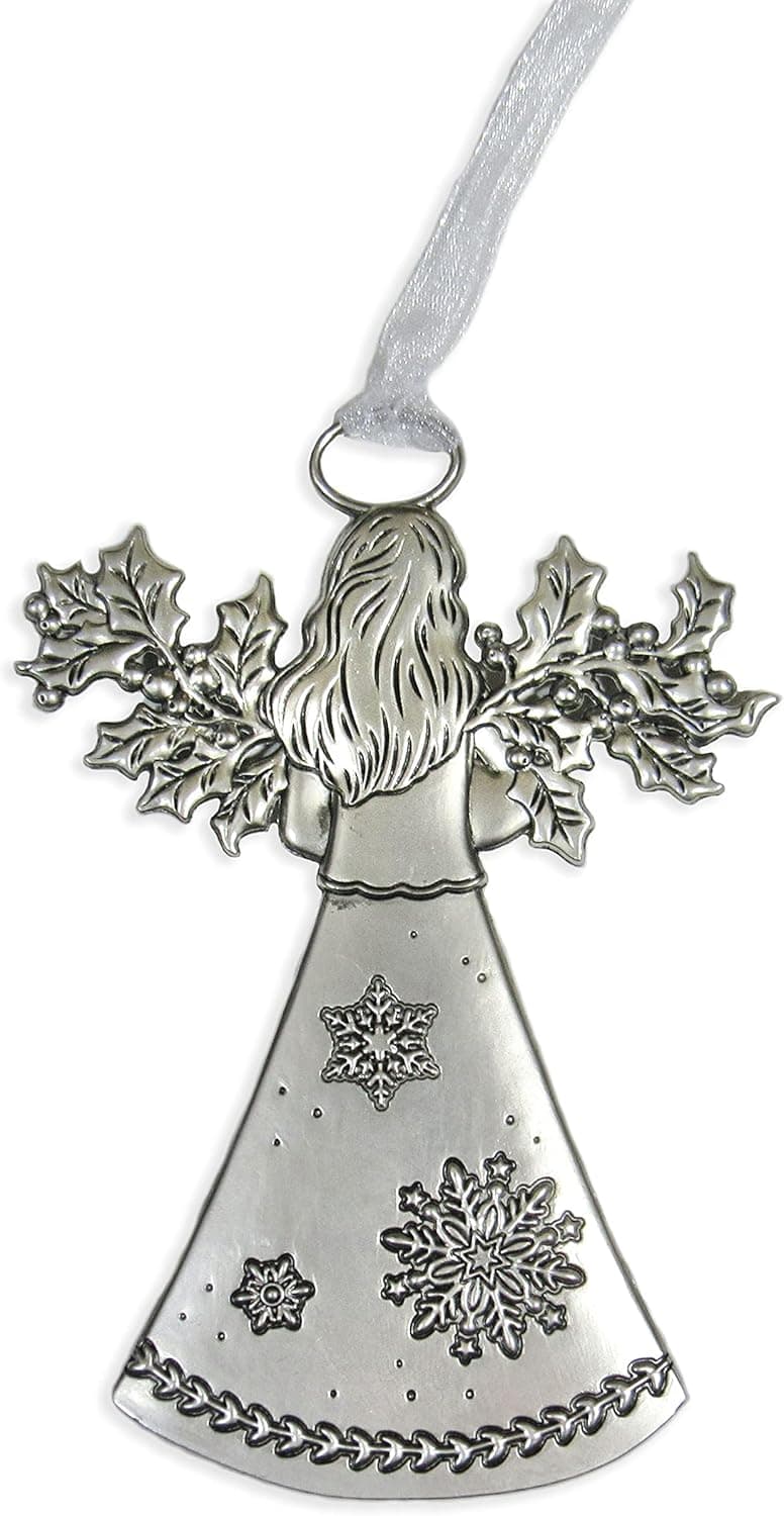 Friends Angel with Holly of All Gifts Beneath The Tree, Your Friendship Means The Most to Me Ornaments Christmas Tree Décor Gifts from Best Friend Presented in a Red Christmas Bag n Gift Box