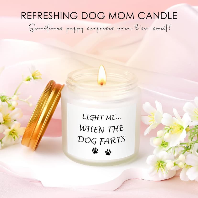 Dog Mom Gifts for Women Dogs Themed Gift for Dog Lovers Gifts for Women Gift for Dogs Owners Puppy Themed Basket - Drinking Cup Makeup Bag Candle Bracelets Keychain Socks