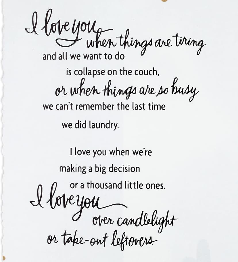Hallmark Anniversary Card for Husband, Wife, Boyfriend, Girlfriend (Love You All the Time)