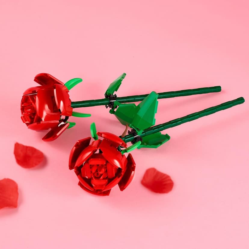 LEGO Roses - Building Toy for Kids, Girls & Boys, Ages 8+ - Artificial, Fake Roses for Home Decor & Display - Gift Idea for Plant & Flower Lovers - 40460