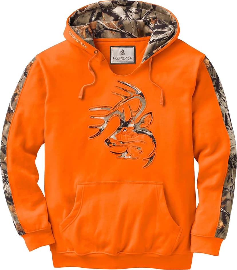Legendary Whitetails Men's Camo Hoodie Pullover Sweatshirt Midweight V-Neck Design